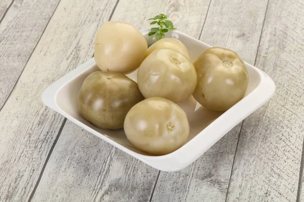 Eingelegte grüne Tomaten — Stockfoto