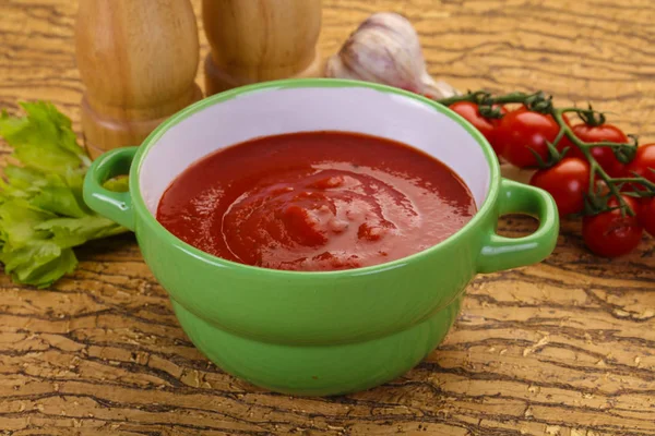 Medelhavet tomatsoppa — Stockfoto