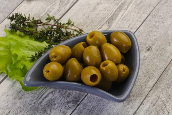 Grandes olives vertes — Photo