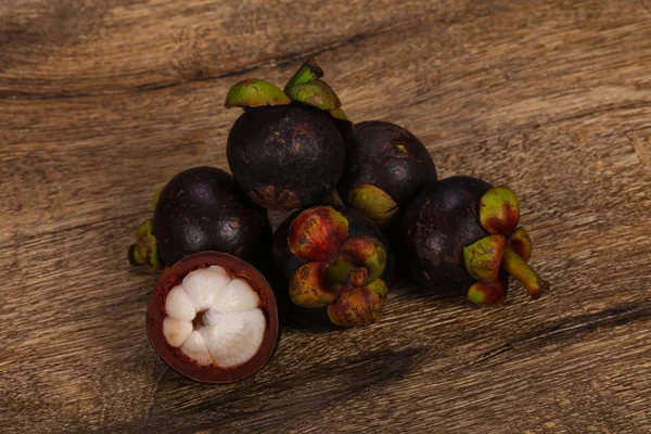 Fruta exótica deliciosa doce - Mangostão — Fotografia de Stock