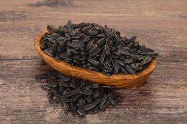 Lezzetli kavrulmuş ayçiçeği tohumu yığını