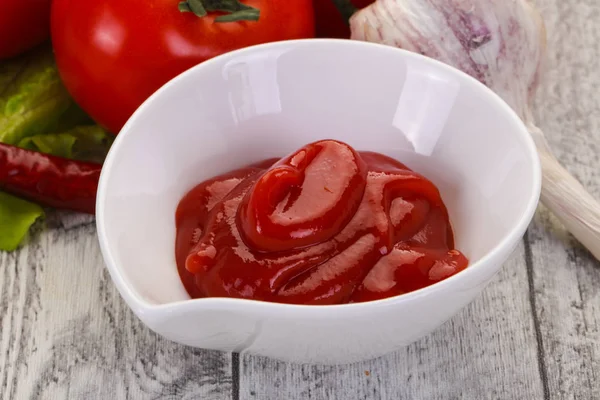 Molho ketchup de tomate — Fotografia de Stock