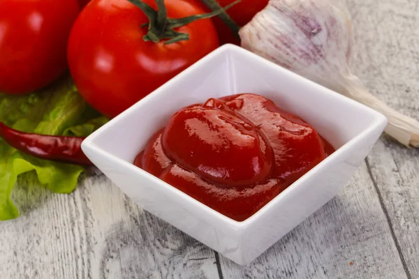 Salsa al ketchup di pomodoro — Foto Stock