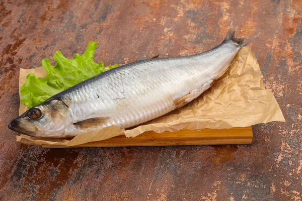 Peixe Arenque Salgado Pronto Para Comer — Fotografia de Stock