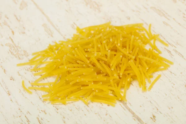 Vermicelli Crudi Secchi Pasta Italiana Cucinare — Foto Stock