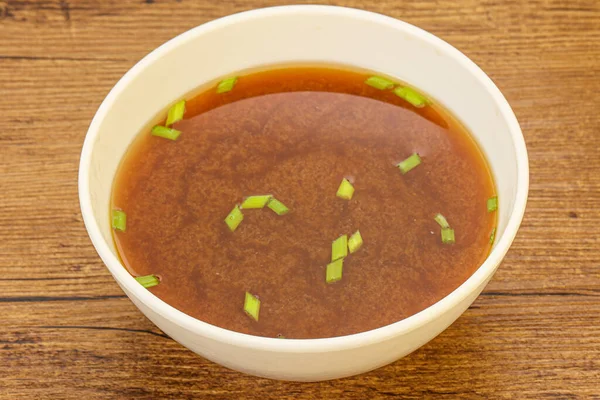 Japanische Traditionelle Miso Suppe Mit Tofu Käse — Stockfoto