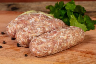 Domuz eti yemek için hazır ile ham cebab