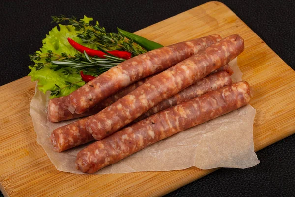 Raw Pork Sausages Grill — Stock Photo, Image