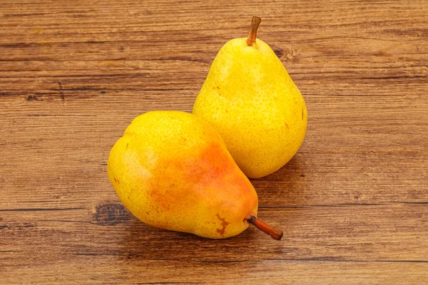 Fresh Sweet Yellow Pear Background — Stock Photo, Image