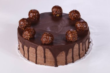 Kremalı lezzetli kek çikolatası.