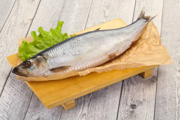 Peixe Arenque Salgado Pronto Para Comer — Fotografia de Stock