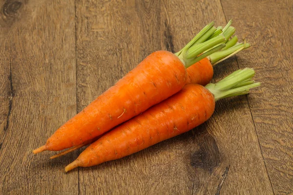 Three Young Fresh Ripe Carrots — Stock Photo, Image