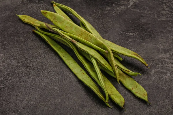 Vegan Mutfağı Pişirmek Için Yeşil Fasulye Yığını — Stok fotoğraf