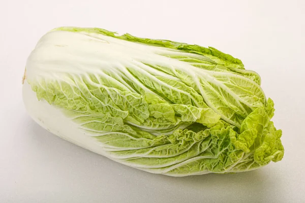 Vegan Cuisine Green Fresh Tasty Chinese Cabbage — Stock Photo, Image