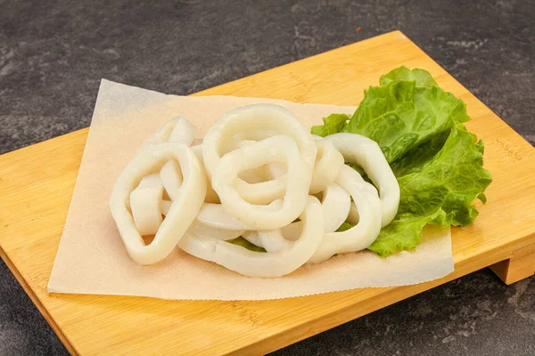 Raw Squid Rings Ready Cooking — Stock Photo, Image
