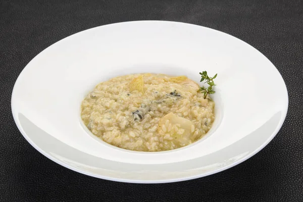 Risotto Com Pêra Queijo Gorgonzola — Fotografia de Stock