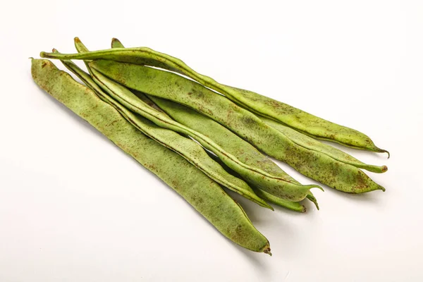 Cocina Vegana Montón Judías Verdes Para Cocinar — Foto de Stock