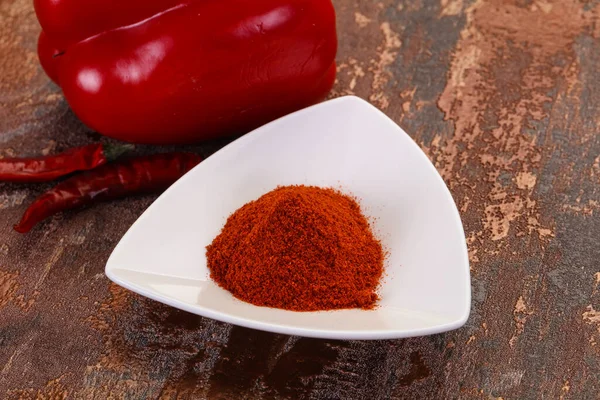 Édes Paprika Por Tálban — Stock Fotó