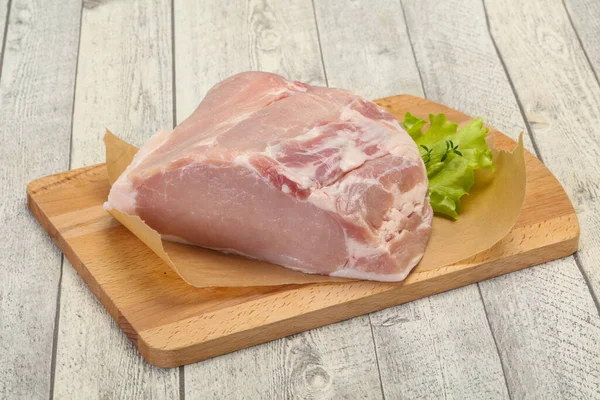 Raw Pork Meat Piece Ready Cooking — Stock Photo, Image