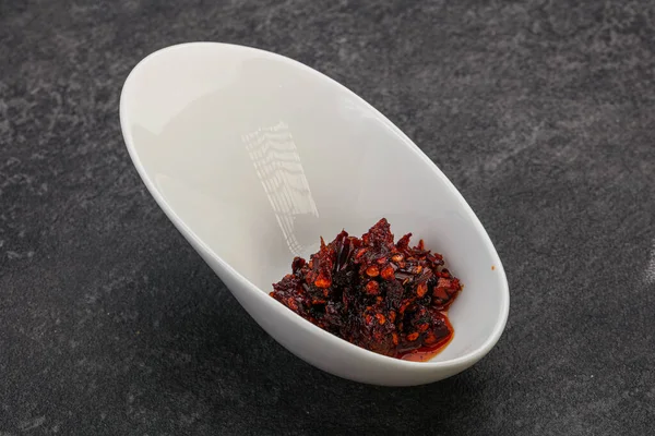 Vietnamesische Fried Chili Pepper Sauce Mit — Stockfoto