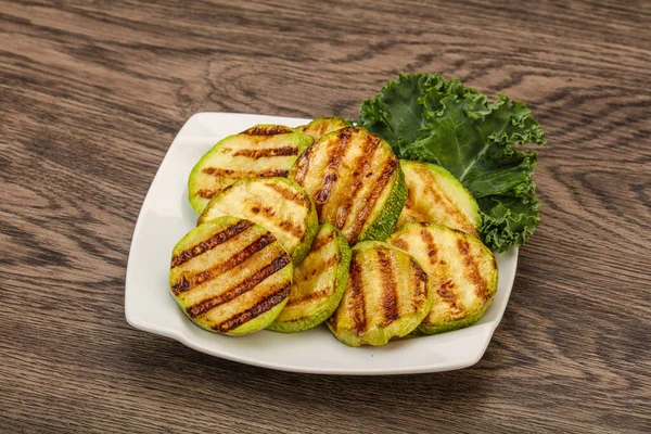 Vegan cuisine Grilled young zucchini slices