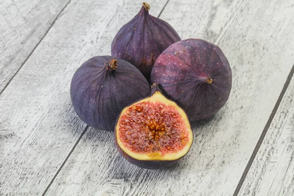 Frutas Figo Fatias Doces Maduras — Fotografia de Stock