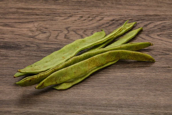 Veganistische Keuken Groene Bonenhoop Koken — Stockfoto