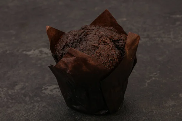 Leckere Süße Schokolade Muffin Snack Bäckerei — Stockfoto