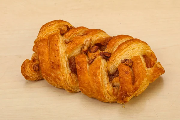 Pecan Nut Sweet Pie Dessert Bakery — Stock Photo, Image