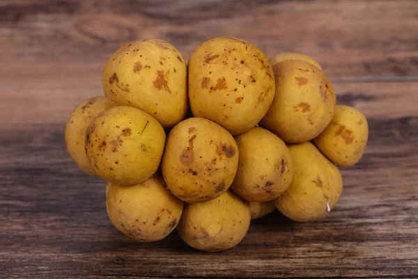 Doce Saboroso Fruta Tropical Langsat Heap — Fotografia de Stock