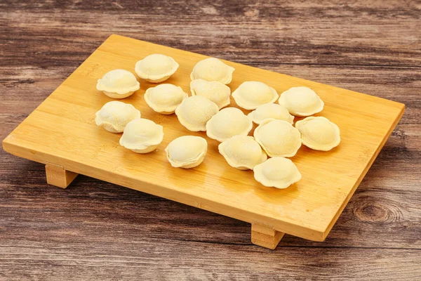 Rauwe Vleesknoedels Aan Boord Voor Het Koken — Stockfoto