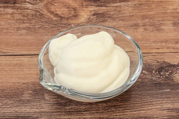 Dairy Sour Cream Bowl — Stock Photo, Image