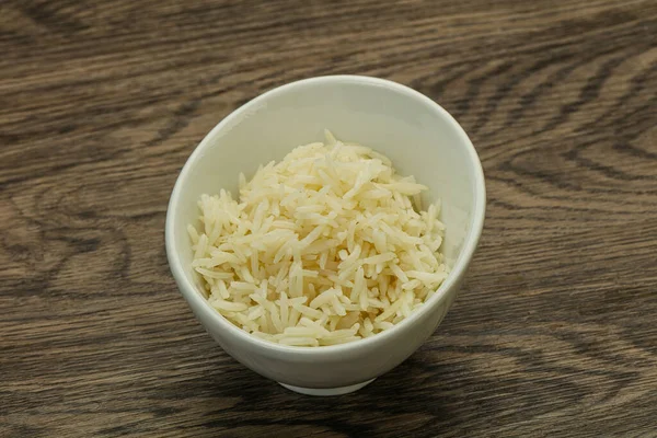 Gestoomde Indiase Basmati Rijst Kom — Stockfoto