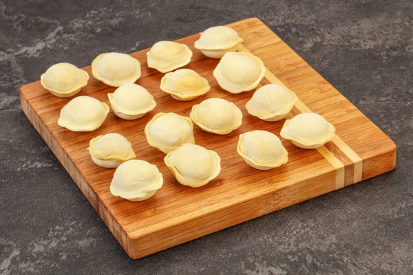 Dumplingar Rått Kött För Matlagning — Stockfoto