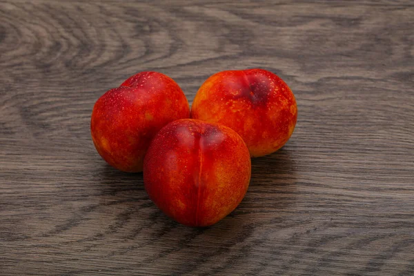 Maduro Dulce Sabroso Rojo Nectarina Fruta —  Fotos de Stock