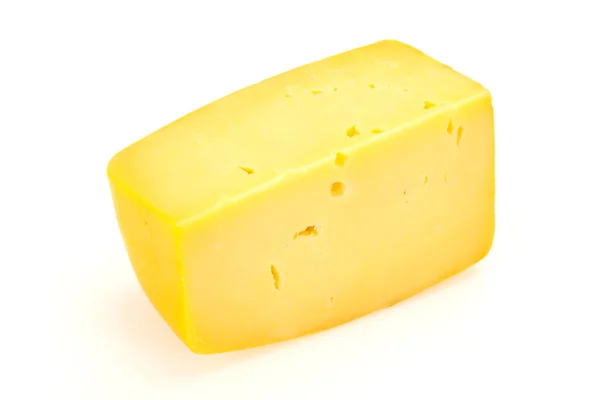 Swiss Hard Yellow Tasty Cheese Brick — Stock Photo, Image