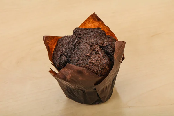 Smaklig Söt Choklad Muffin Snack Bageri — Stockfoto