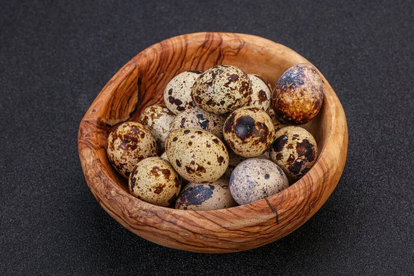 Few Quail Eggs Dietary Health Food — Stock Photo, Image