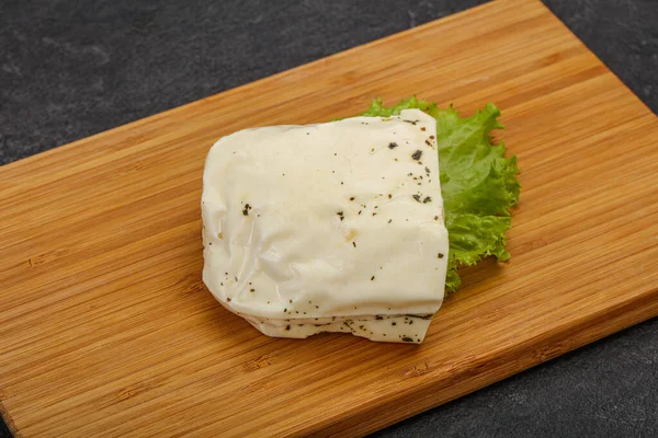 Griechischer Halloumi Käse Mit Minze Zum Grillen — Stockfoto