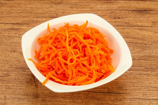 Spicy Korean carrot in the bowl