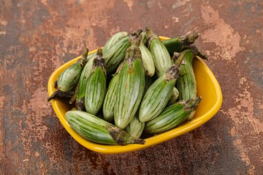 Kasede yeşil Asyalı patlıcan