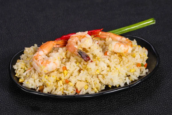 stock image Thai style fried rice with prawn and egg