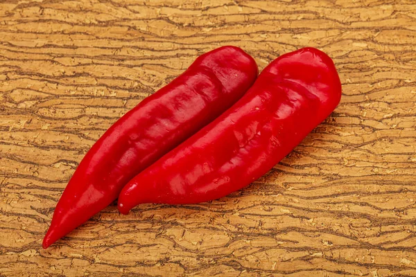 Ripe Juicy Red Ramiro Pepper Ready Cooking — Stock Photo, Image