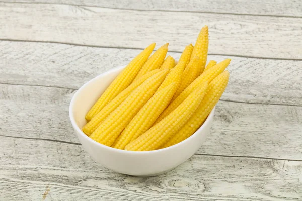 Pickled Baby Corn Bowl — Stock Photo, Image