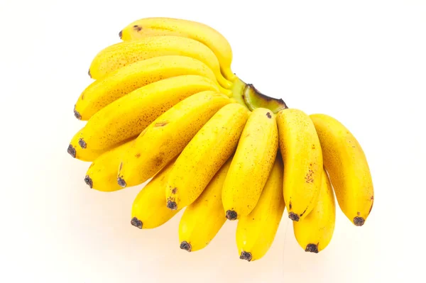 Ripe Sweet Yellow Mini Banana Heap — Stock Photo, Image