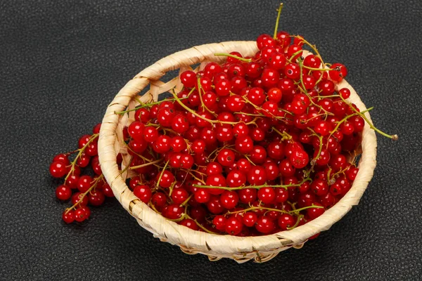 Sweet Tasty Fresh Red Currant Berries — Stock Photo, Image