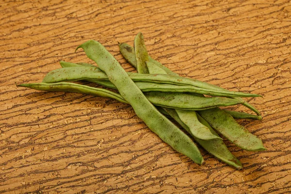 Veganistische Keuken Groene Bonenhoop Koken — Stockfoto