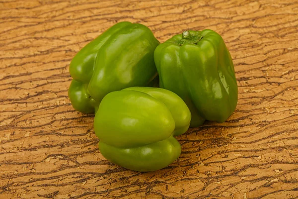 Green Sweet Bell Pepper Vegetables Heap — Stock Photo, Image