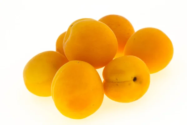 Ripe Tasty Sweet Few Apricots Heap — Stock Photo, Image