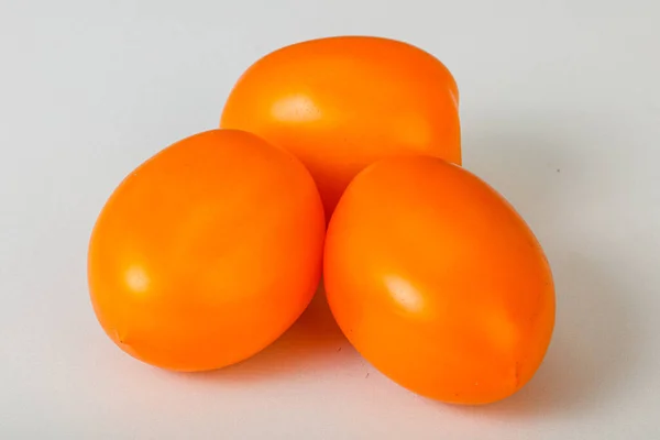 Weinig Gele Rijpe Smakelijke Tomaten Groenten — Stockfoto